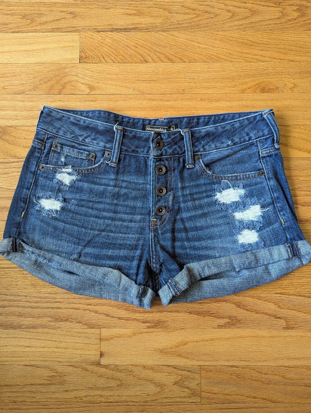 Abercrombie denim shorts, size 27